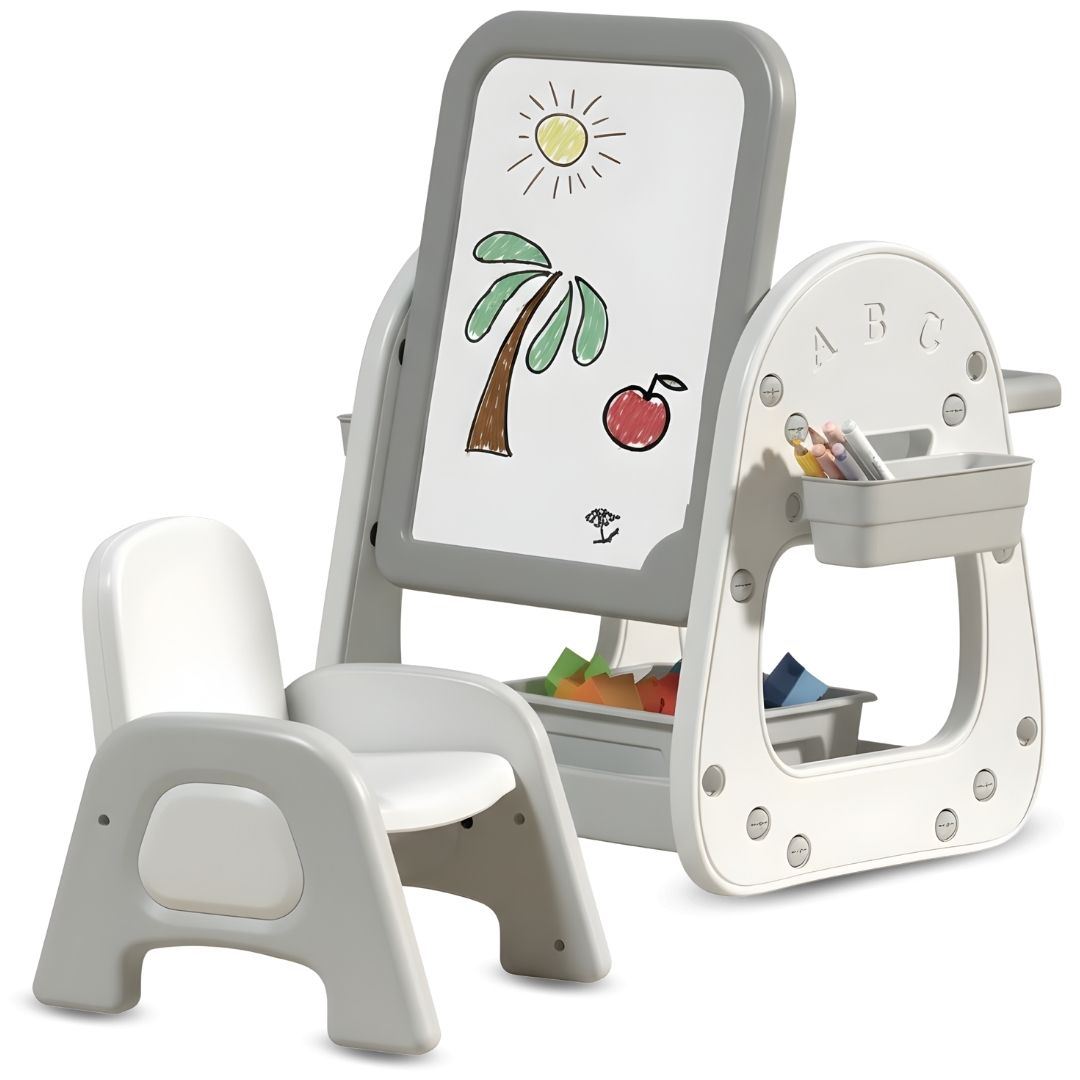 Mesa De Dibujo y Actividades Para Niños «CREATIKID» Edición Exclusiva Gray